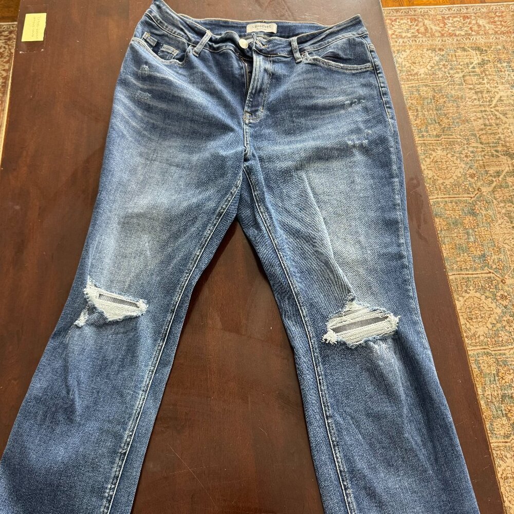 Lovervet by Vervet Women's Distressed Blue Jeans Size 16